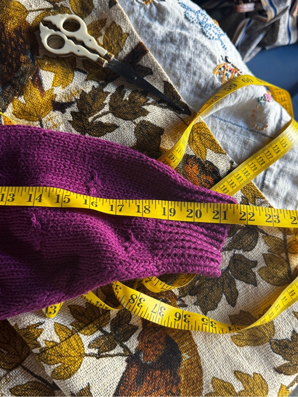 Vintage Mock Neck Sweater - Deep Plum - Picture 10 of 11